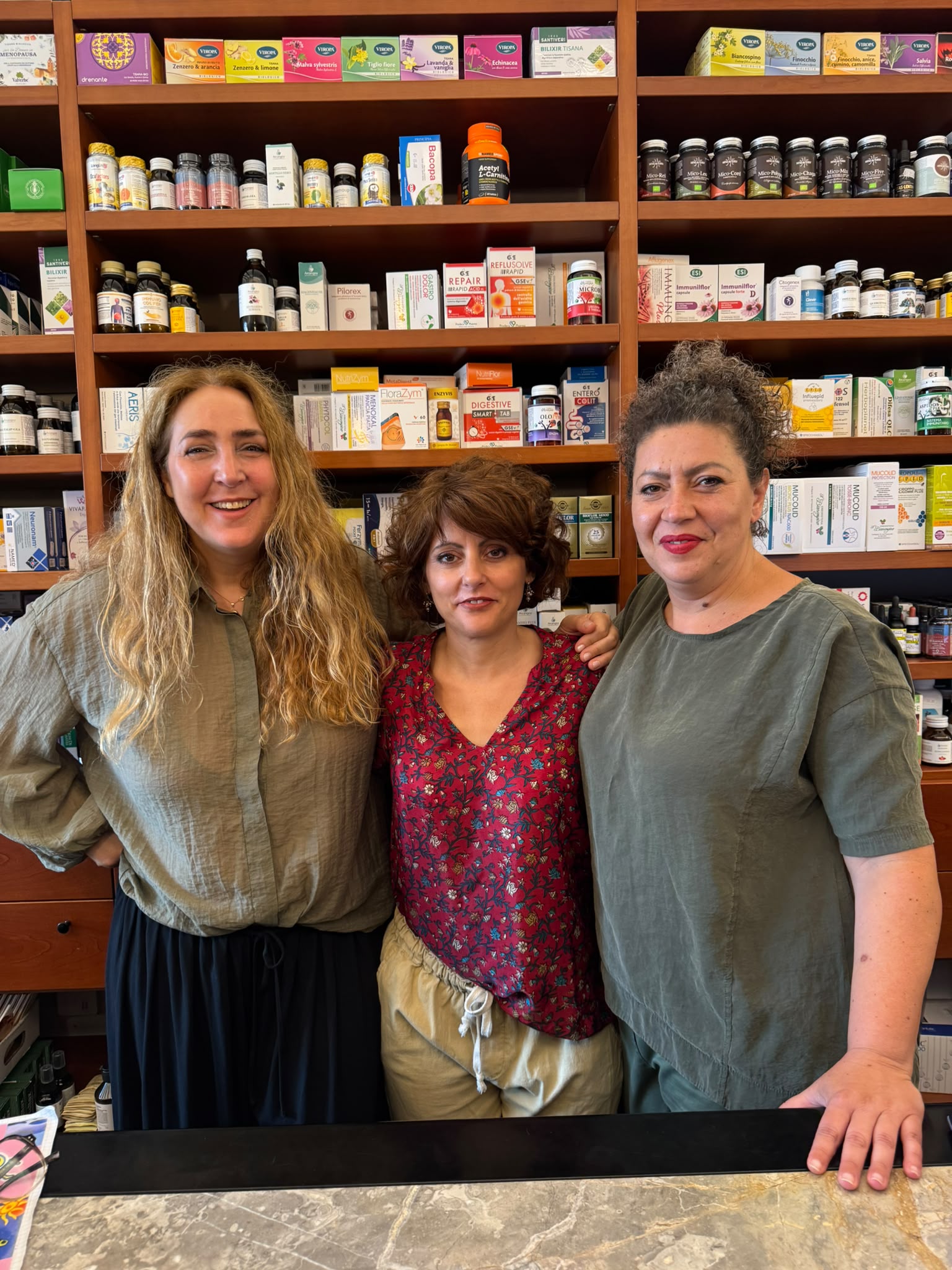 Il team dell'Erboristeria Il Biancospino